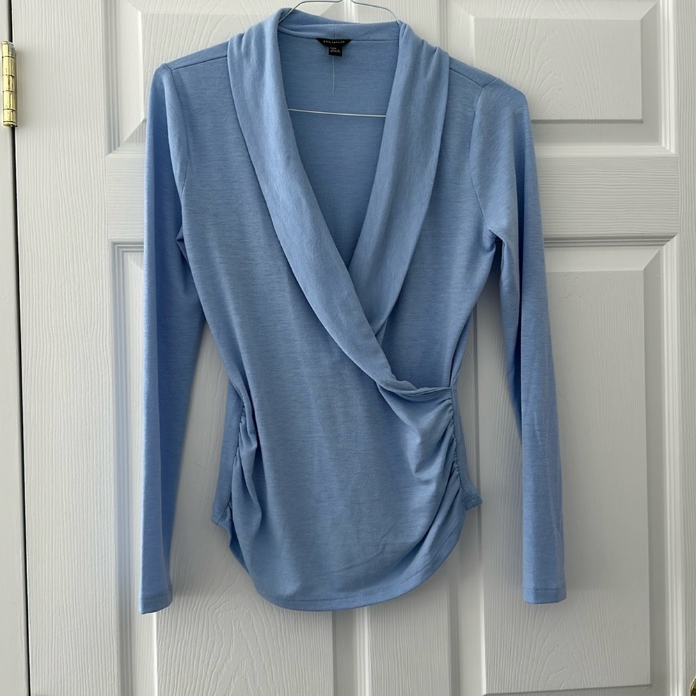 Ann Taylor faux wrap top